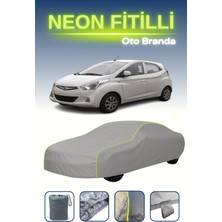 Cemku Gri [hyundai Eon] Uyumlu Neon Fitilli Araba Brandası, Su ve Toz Geçirmez