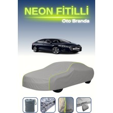 Cemku Gri [hyundai Elantra] Uyumlu Neon Fitilli Araba Brandası, Su ve Toz Geçirmez
