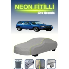 Cemku Gri [mazda Az-Offroad] Uyumlu Neon Fitilli Araba Brandası, Su ve Toz Geçirmez