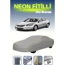 Cemku Gri [honda Accord 2012 - 2015] Uyumlu Neon Fitilli Araba Brandası, Su ve Toz Geçirmez
