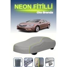 Cemku Gri [hyundai Grandeur/azera 5] Uyumlu Neon Fitilli Araba Brandası, Su ve Toz Geçirmez