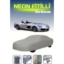 Cemku Gri [mercedes Slr Stirling Moss 2009 - 2009] Uyumlu Neon Fitilli Araba Brandası, Su ve Toz Geçirmez