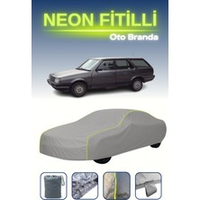 Cemku Gri [fiat Regata Weekend] Uyumlu Neon Fitilli Araba Brandası, Su ve Toz Geçirmez