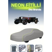 Cemku Gri [fiat 514 1929 - 1932] Uyumlu Neon Fitilli Araba Brandası, Su ve Toz Geçirmez