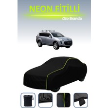 Cemku Siyah [peugeot 4007 2007 - 2012] Uyumlu Neon Fitilli Araba Brandası, Su ve Toz Geçirmez