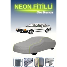 Cemku Gri [alfa Romeo Arna 1983 - 1987] Uyumlu Neon Fitilli Araba Brandası, Su ve Toz Geçirmez