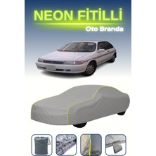 Cemku Gri [toyota Corsa Hatchback] Uyumlu Neon Fitilli Araba Brandası, Su ve Toz Geçirmez