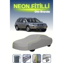 Cemku Gri [nissan X-Trail 2003 - 2007] Uyumlu Neon Fitilli Araba Brandası, Su ve Toz Geçirmez