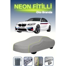 Cemku Gri [bmw 1 Series Sedan] Uyumlu Neon Fitilli Araba Brandası, Su ve Toz Geçirmez