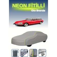 Cemku Gri [citroen DS23 Break 1974 - 1976] Uyumlu Neon Fitilli Araba Brandası, Su ve Toz Geçirmez