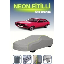 Cemku Gri [ford Fiesta 3 Kapılı 1976 - 1983] Uyumlu Neon Fitilli Araba Brandası, Su ve Toz Geçirmez