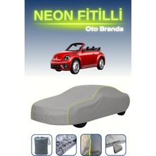 Cemku Gri [volkswagen New Beetle Convertible] Uyumlu Neon Fitilli Araba Brandası, Su ve Toz Geçirmez