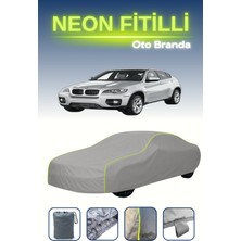 Cemku Gri [bmw X6] Uyumlu Neon Fitilli Araba Brandası, Su ve Toz Geçirmez