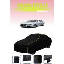 Cemku Siyah [audi A4 2007 - 2012] Uyumlu Neon Fitilli Araba Brandası, Su ve Toz Geçirmez