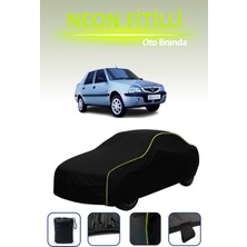 Cemku Siyah [dacia Solenza] Uyumlu Neon Fitilli Araba Brandası, Su ve Toz Geçirmez