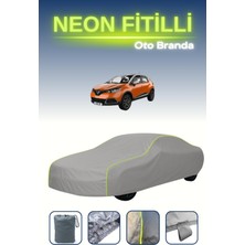 Cemku Gri [renault Samsung Qm3] Uyumlu Neon Fitilli Araba Brandası, Su ve Toz Geçirmez