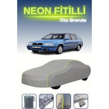 Cemku Gri [skoda Felicia 1] Uyumlu Neon Fitilli Araba Brandası, Su ve Toz Geçirmez