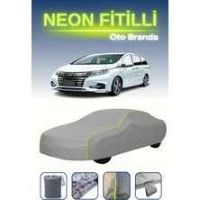 Cemku Gri [honda Odyssey 2017 - 2021] Uyumlu Neon Fitilli Araba Brandası, Su ve Toz Geçirmez
