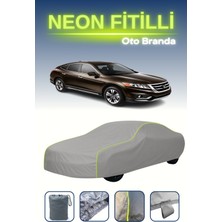 Cemku Gri [honda Crosstour 2013 - 2021] Uyumlu Neon Fitilli Araba Brandası, Su ve Toz Geçirmez