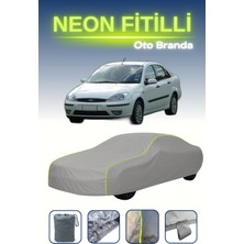 Cemku Gri [ford Focus 1 Sedan] Uyumlu Neon Fitilli Araba Brandası, Su ve Toz Geçirmez