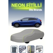 Cemku Gri [suzuki Baleno 2] Uyumlu Neon Fitilli Araba Brandası, Su ve Toz Geçirmez