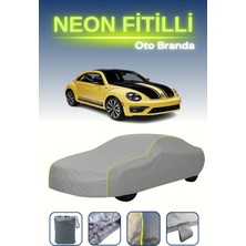 Cemku Gri [volkswagen Beetle Gsr 2013 - 2014] Uyumlu Neon Fitilli Araba Brandası, Su ve Toz Geçirmez