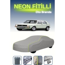 Cemku Gri [volkswagen Golf I Gtı 1976 - 1983] Uyumlu Neon Fitilli Araba Brandası, Su ve Toz Geçirmez