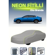 Cemku Gri [kia K3 Sedan 2] Uyumlu Neon Fitilli Araba Brandası, Su ve Toz Geçirmez