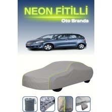 Cemku Gri [honda Fr-V/edix] Uyumlu Neon Fitilli Araba Brandası, Su ve Toz Geçirmez