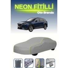 Cemku Gri [mazda Cx-9 1] Uyumlu Neon Fitilli Araba Brandası, Su ve Toz Geçirmez