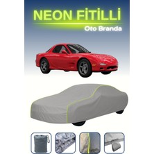 Cemku Gri [mazda R--X 7 3] Uyumlu Neon Fitilli Araba Brandası, Su ve Toz Geçirmez