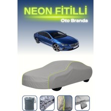 Cemku Gri [opel Insignia Grand Sport] Uyumlu Neon Fitilli Araba Brandası, Su ve Toz Geçirmez