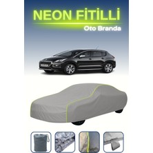 Cemku Gri [peugeot 3008 2013 - 2016] Uyumlu Neon Fitilli Araba Brandası, Su ve Toz Geçirmez