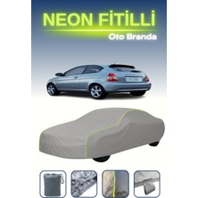 Cemku Gri [hyundai Accent 3 Kapılı 2006 - 2011] Uyumlu Neon Fitilli Araba Brandası, Su ve Toz Geçirmez