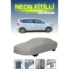 Cemku Gri [suzuki Ertiga 2012 - 2021] Uyumlu Neon Fitilli Araba Brandası, Su ve Toz Geçirmez