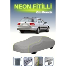 Cemku Gri [suzuki Cultus Wagon] Uyumlu Neon Fitilli Araba Brandası, Su ve Toz Geçirmez
