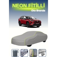 Cemku Gri [toyota Rav4 2018 - 2021] Uyumlu Neon Fitilli Araba Brandası, Su ve Toz Geçirmez
