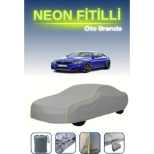 Cemku Gri [bmw M4 Cs 2017 - 2021] Uyumlu Neon Fitilli Araba Brandası, Su ve Toz Geçirmez