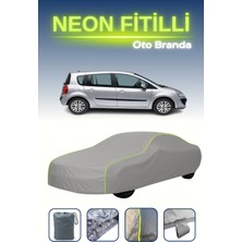 Cemku Gri [renault Grand Modus 2008 - 2012] Uyumlu Neon Fitilli Araba Brandası, Su ve Toz Geçirmez