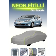Cemku Gri [honda Edix] Uyumlu Neon Fitilli Araba Brandası, Su ve Toz Geçirmez