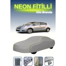 Cemku Gri [toyota Verso 2009 - 2013] Uyumlu Neon Fitilli Araba Brandası, Su ve Toz Geçirmez