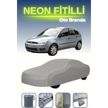 Cemku Gri [ford Fiesta 5] Uyumlu Neon Fitilli Araba Brandası, Su ve Toz Geçirmez