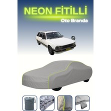 Cemku Gri [peugeot 505 Break] Uyumlu Neon Fitilli Araba Brandası, Su ve Toz Geçirmez