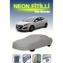 Cemku Gri [hyundai I30 2 Coupe] Uyumlu Neon Fitilli Araba Brandası, Su ve Toz Geçirmez