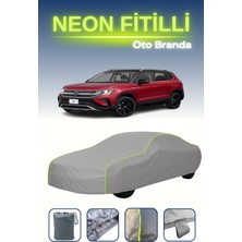 Cemku Gri [volkswagen Taos] Uyumlu Neon Fitilli Araba Brandası, Su ve Toz Geçirmez