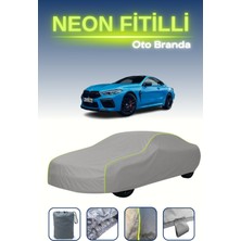 Cemku Gri [mercedes-Benz 8 Coupe] Uyumlu Neon Fitilli Araba Brandası, Su ve Toz Geçirmez