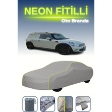 Cemku Gri [mini Cooper Clubvan 2012 - 2021] Uyumlu Neon Fitilli Araba Brandası, Su ve Toz Geçirmez