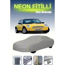 Cemku Gri [mini Cooper Hatch 2001 - 2006] Uyumlu Neon Fitilli Araba Brandası, Su ve Toz Geçirmez