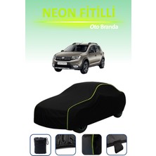 Cemku Siyah [dacia Sandero] Uyumlu Neon Fitilli Araba Brandası, Su ve Toz Geçirmez