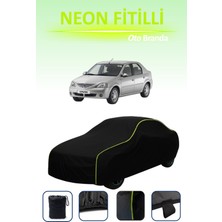 Cemku Siyah [dacia Logan Sedan] Uyumlu Neon Fitilli Araba Brandası, Su ve Toz Geçirmez